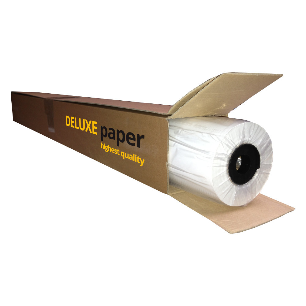 DELUXE paper ungestrichen 80g/m², 914mm x 50m, Einzelverpackung
